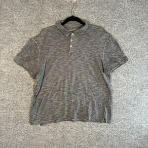 John Varvatos Shirt Mens Small Gray Henley T-shirt Casual Stretch Capsule